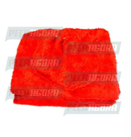 CAPA PELUCIA CHINIL BANCO C/LOGO MB 608D/708 MOTORISTA/CARONA GAUCHA VERMELHA (4
