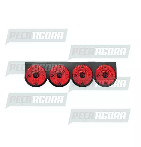 LANTERNA TRASEIRA 04 LENTES COM SUPORTE - VM PL0140 (459015)