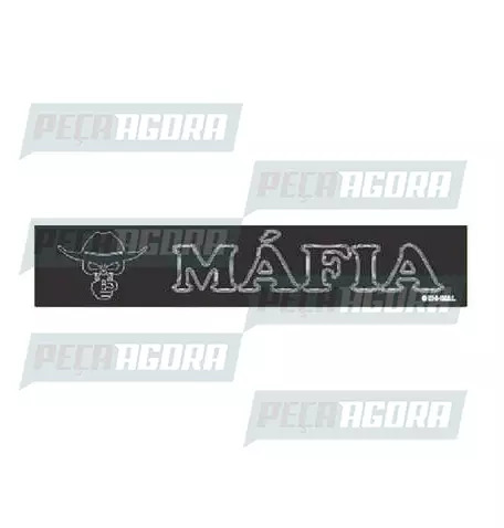 LUMINOSO LCD LEDS ''MAFIA'' GRAVADO A LASER BIVOLT 60X15 BRANCO (449162)