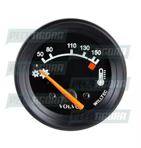 RELOGIO VOLVO TERMOMETRO ELETRICO OLEO 50-150 24V 60MM PRETO (1590162)