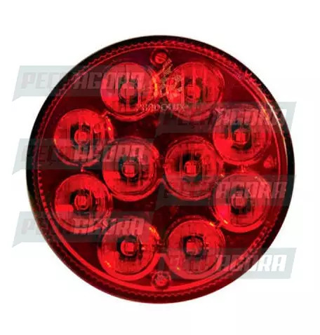 LANTERNA TRASEIRA NOMA 10 LEDS  24V PS VERMELHO PRADOLUX PL0782 (451391)