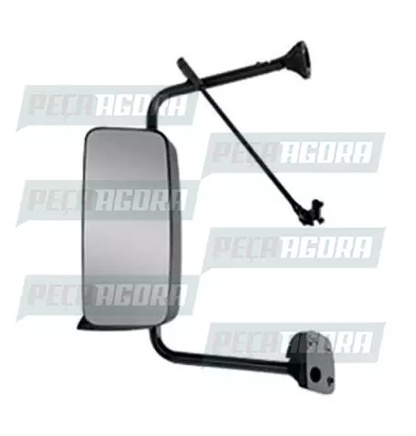 ESPELHO MERCEDES BENZ AXOR/ATEGO 2007 ESQUERDO COM BRACO SEM DESEMBACADOR SEM AU
