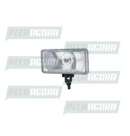 FAROL MILHA RETANG.LISO BRANCO 152X76MM CRISTAL CROMADO (455105)