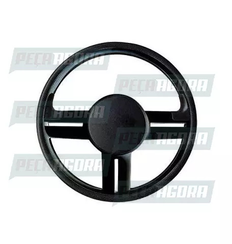 VOLANTE 380MM ACTION SPORT SEM CUBO UNIVERSAL PRETO (444607)