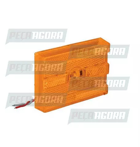 LANTERNA LATERAL UNIVERSAL RETANGULAR ACRILICO AM - PL0216 (454650)