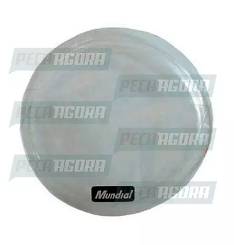 PAR PROTETOR ACRILICO FAROL FORD CARGO 2012 130MM DIANTEIRO (JOGO 4 PECAS) (COLA