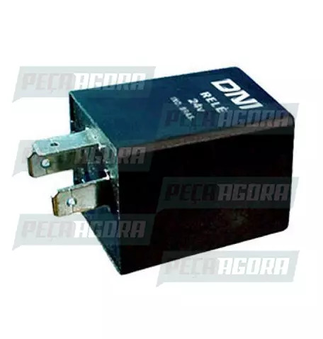 RELE PISCA VOLKSWAGEN/FORD/PARA SCANIA/VOLVO/FIAT 3 TERMINAIS SEM SUPORTE 24V DN
