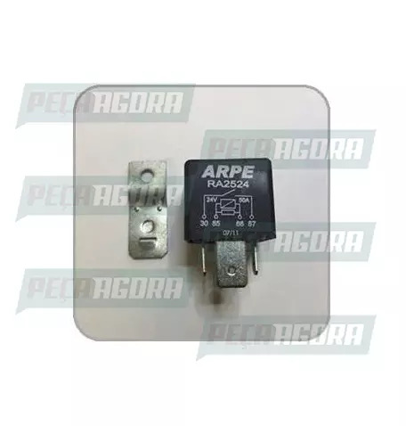 RELE AUXILIAR DE POTENCIA MERCEDES BENZ/ PARA SCANIA 4 TERMINAIS COM SUPORTE 50A