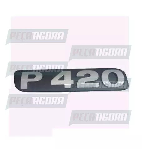 EMBLEMA PLASTICO GRADE CINZA PARA SCANIA SERIE 4 ''P420'' (448117)