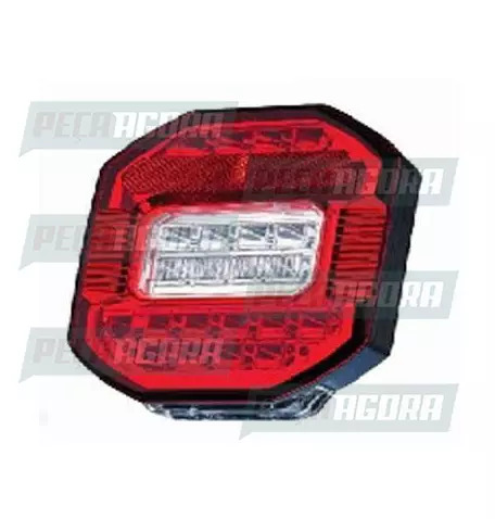 LANTERNA TRASEIRA MARMITAO EURO 5 LED SEM LUZ PLACA 12V BRASLUX (445502)