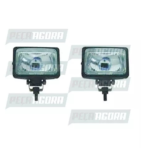 PAR FAROL MILHA RETANG.LISO 155MMX95MM SUP.CHAPA FORT LUZ (422887)
