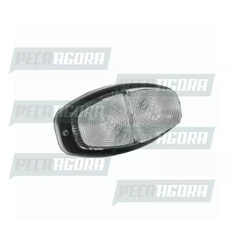 LANTERNA TRASEIRA CANOA ANTIGO PEQUENA - CRISTAL ARO PRETO RN (456439)