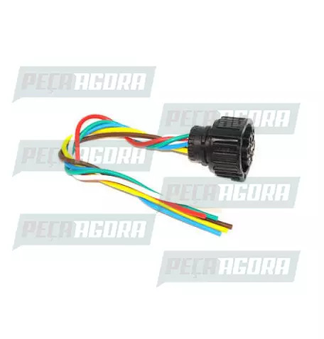 CONECTOR LANTERNA TRASEIRA UNIVERSAL FEMEA MERCEDES BENZ/PARA SCANIA/VOLVO/PARA 