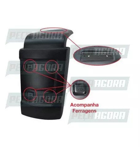PARALAMA TRASEIRO FORD CARGO 2429 DIREITO PRIMER BONFANTI (444853)