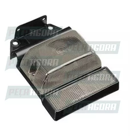 LANTERNA LATERAL BAU GRANDE COM REFLETOR SUPORTE FLEXIVEL 1 POLO CR SINALSUL 112