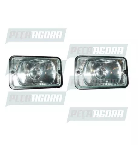 PAR FAROL MILHA RETANG.LISO 155MMX95MM SUP.NYLON FORT LUZ (422954)