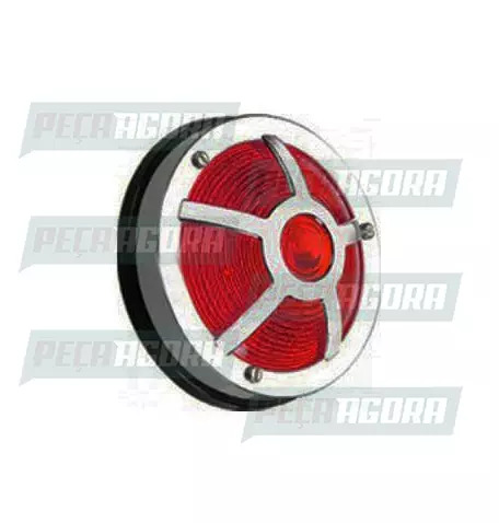 LANTERNA ESTRIBO CROMADA 05 JANELAS - VM RN (456458)