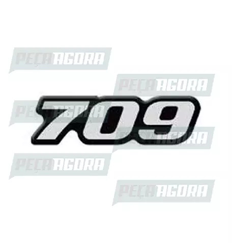 EMBLEMA RESINADO QUALIDADE ORIGINAL ''709 BICUDINHO'' FRONTAL (424287)