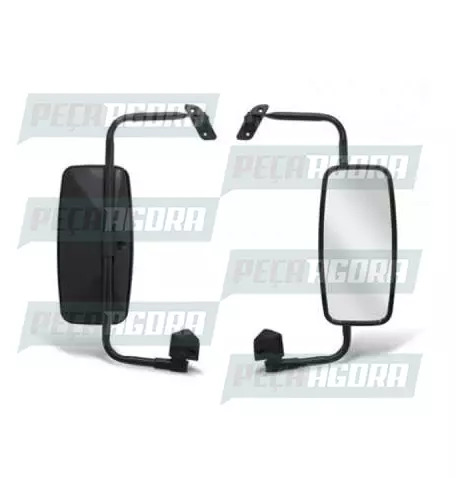 ESPELHO RETROVISOR COMPLETO CONVEXO MB ACCELO ESQUERDO BEPO M-038O (440565)