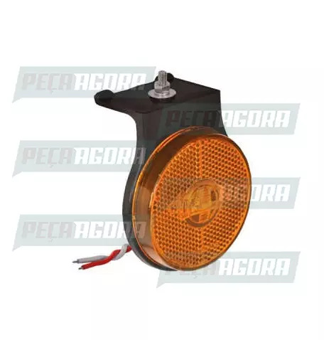 LANTERNA LATERAL CARRETA 2000 LED COM SUPORTE COM CABOS AM.PRADOLUX PL0584 (4420