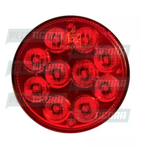 LANTERNA TRASEIRA NOMA 10 LEDS 24V VERMELHO PRADOLUX PL0782 (455034)