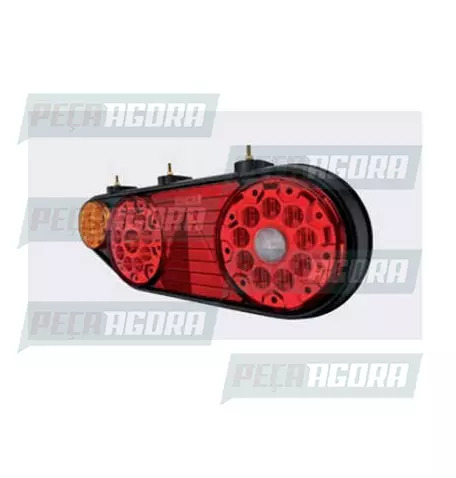 LANTERNA TRASEIRA LED KIT NOMA COM TRIANGULO 24V DIREITO BRASLUX (453878)