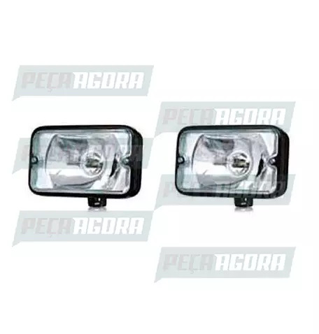 PAR FAROL MILHA RET. LISO BRANCO 152X77MM FORT LUZ (422824)