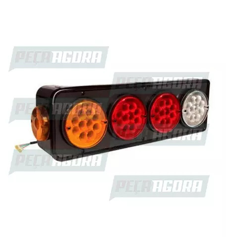 LANTERNA TRASEIRA KIT FACCHINI 40 LED PS SEM ABA BILATERAL 24V PRADOLUX PL2020 (