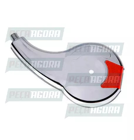 CALOTINHA CROMADA PLASTICA OLHO GATO DIAMANTE GRANDE ESQUERDO RODOAR (451289)