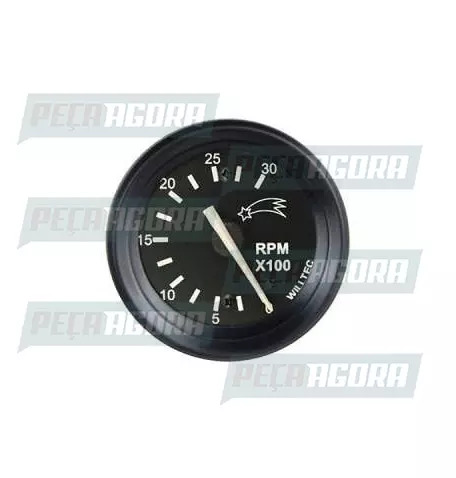 RELOGIO COMETA TACOMETRO ELET.3000 RPM BIVOLT 60MM PT (443638)