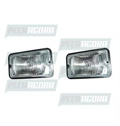 PAR FAROL MILHA RETANG.RAIADO 155MMX95MM SUP.NYLON FORT LUZ (422953)