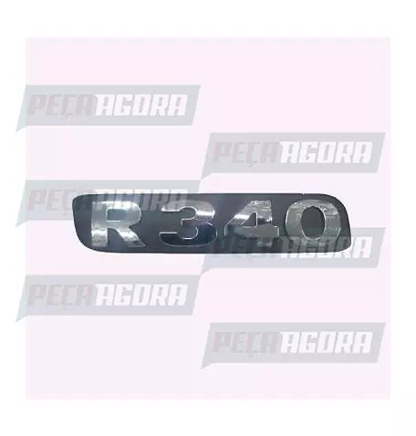 EMBLEMA PLASTICO GRADE CROMADO PARA SCANIA ANTIGO ''R340'' (452288)