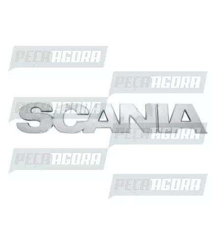 EMBLEMA PLASTICO GRADE CROMADO ''PARA SCANIA'' G/R 2008/09 (450072)
