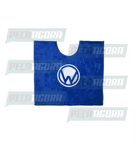 TAPETINHO PELUCIA CHINIL MEIA LUA MOTORISTA 55X50 VW AZUL (441851)