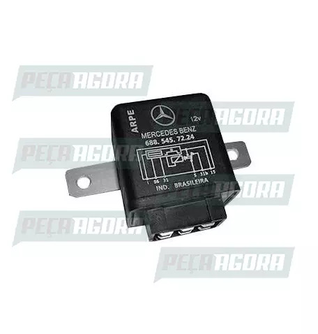 RELE 6 TERMINAIS 12V LIMPADOR/PARA-BRISA MB DUPLA FIXACAO ARPE (459277)