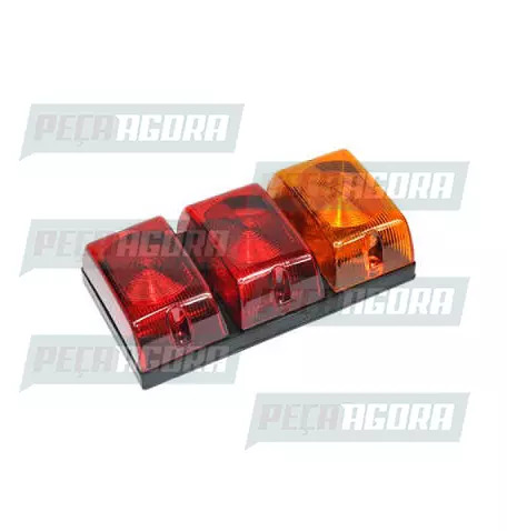 LANTERNA TRASEIRA 03 LENTES BAU GRANDE 1129R SINALSUL (421516)