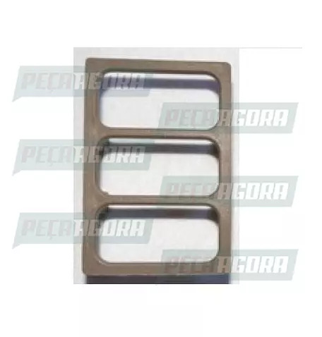 TAMPA PLASTICA DO PAINEL MB BICUDO MARROM 3 FUROS (455530)