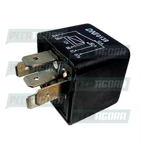 RELE AUXILIAR REVERSOR MERCEDES BENZ 5 TERMINAIS SEM SUPORTE 40/10A 12V DNI 0139