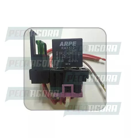 RELE AUXILIAR UNIVERSAL SOQUETADO 5 TERMINAIS  COM SUPORTE  40/10A 12V ARPE (459