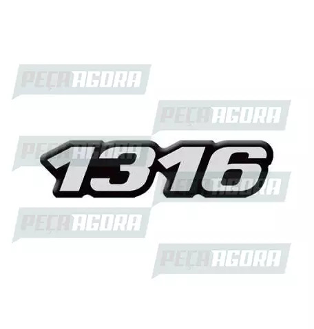 PAR EMBLEMA RESINADO QUALIDADE ORIGINAL ''1316'' LATERAL (424032)
