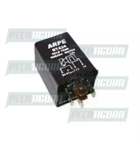 RELE PARADA DE MOTOR MERCEDES BENZ 5 TERMINAIS  COM SUPORTE 24V ARPE (459324)
