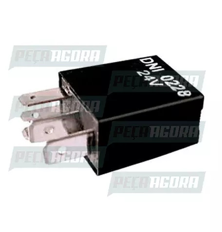 MINI RELE AUXILIAR REVERSOR MERCEDES BENZ 5 TERMINAIS  COM DIODO 20/10A 24V DNI 