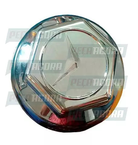 SOBRE TAMPA DO CUBO DIANTEIRA MERCEDES BENZ 1620 BICUDO ANTIGO CROMADA (451879)