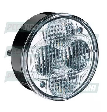LANTERNA TRASEIRA LUZ DE RE 4 LEDS 24V 2 VIAS CRISTAL FURO PASSANTE SINALSUL 229