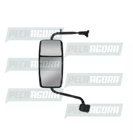 ESPELHO VOLKSWAGEN CONSTELLATION SEM DESEMBACADOR BIFOCAL CONVEXO COMPLETO ELETR