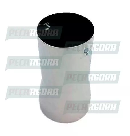 TUBO TERMINAL RETO CROMADO 4,5'' 280MM (423019)