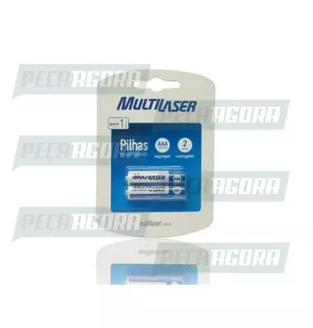 PILHAS RECARREGAVEIS AAA 1000M AH COM 2 UNIDADES - CB051 (453944)