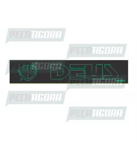 LUMINOSO LCD LEDS ''DEUS'' GRAVADO A LASER BIVOLT 60X15 BRANCO (449159)