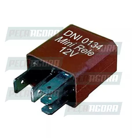 RELE MINI AUXILIAR REVERSOR MB 5 TERMINAIS SEM SUPORTE 30/20A 12V DNI 0134 (0025