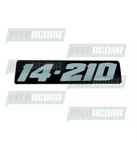PAR EMBLEMA RESINADO QUALIDADE ORIGINAL ''14.210'' LATERAL SERIE PRETA (424000)
